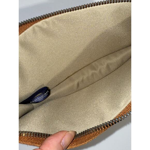 American Leather Co Small Cognac Brown Soft Leather Handbag Crossbody - Picture 7 of 9